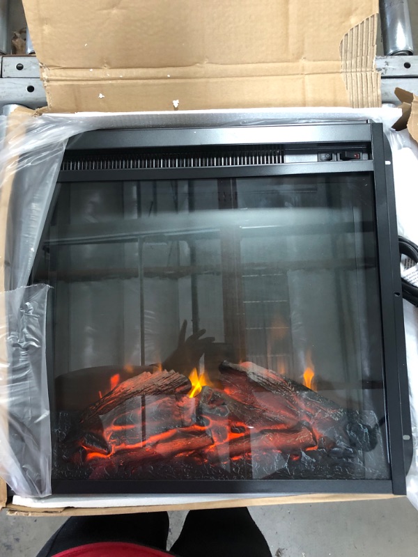 Photo 4 of Altra Electric Fireplace Insert Model F18V66L 18" 1400w
