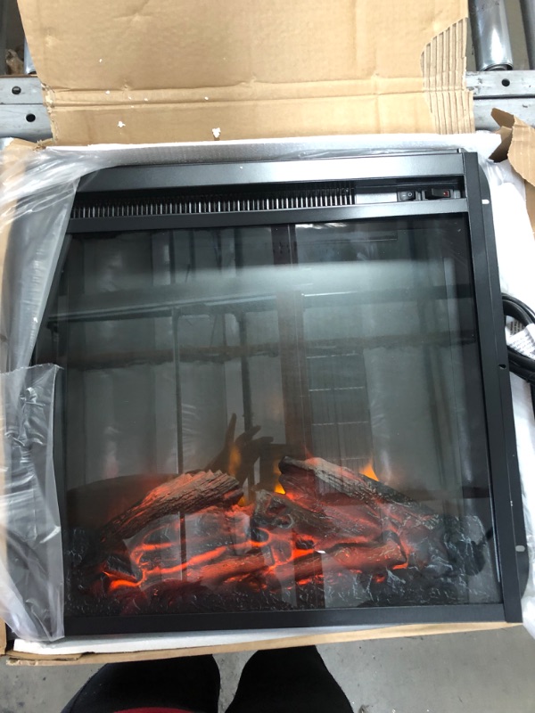 Photo 3 of Altra Electric Fireplace Insert Model F18V66L 18" 1400w
