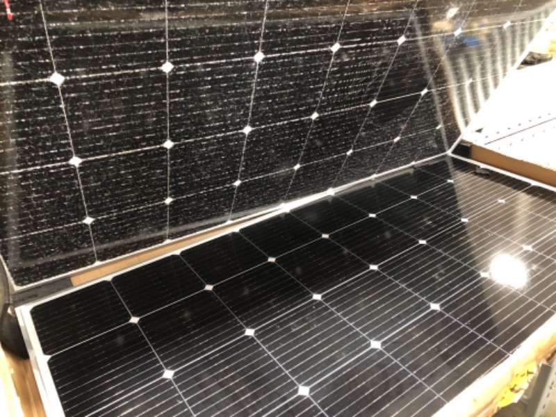 View 5 of BougeRV 400 Watts Solar Panel, 9BB Cell 22.8% High-Efficiency Class A Module Monocrystalline Technology Work with 12/24 Volts Charger for RV Camping Home Boat Marine Off-Grid(200W * 2)