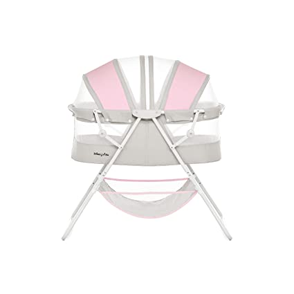 Photo 1 of Dream On Me Karley Bassinet in Grey and Pink
