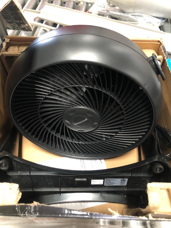 Photo 2 of Honeywell HT-908 TurboForce Room Air Circulator Fan, Medium, Black –Quiet Personal Fanfor Home or Office, 3 Speeds and 90 Degree Pivoting Head
