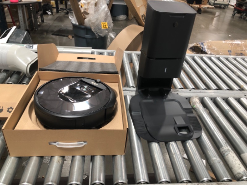 Photo 2 of iRobot Roomba i7+ (7550) Robot Vacuum with Automatic Dirt Disposal - Empties Itself for up to 60 days, Wi-Fi Connected, Smart Mapping, Works with Alexa, Ideal for Pet Hair, Carpets, Hard Floors, Black
