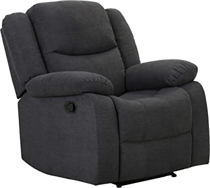 Photo 1 of Amazon Brand – Ravenna Home Recliner Chair, 37"W, Dark Grey
