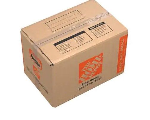 Photo 1 of 18pck-The Home Depot 17 in. L x 11 in. W x 11 in. D Heavy-Duty Small Moving Box with Handles