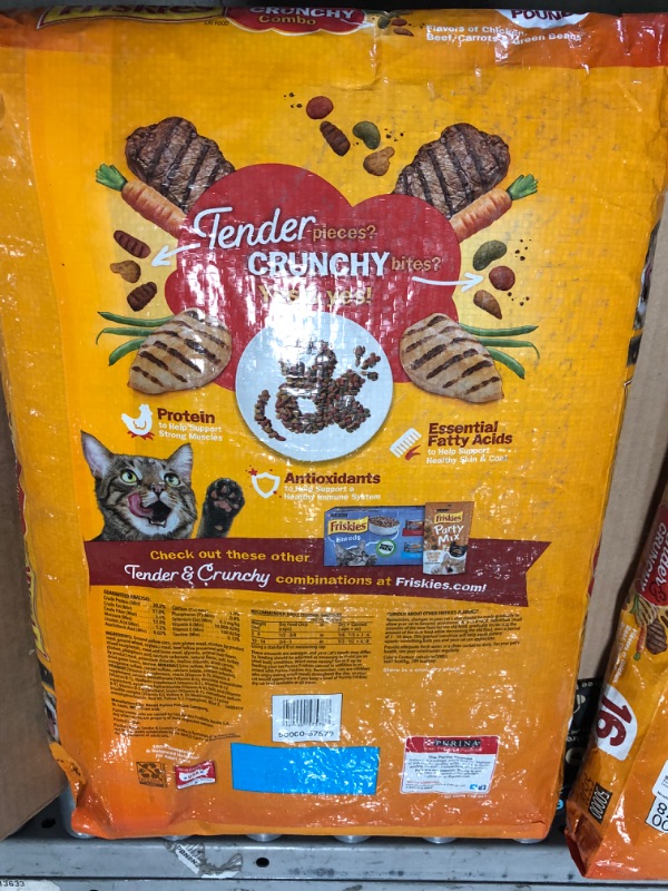 Photo 3 of 2-PACK EXPIRED JUNE 2022
Purina Friskies Tender & Crunchy Combo Cat Food 16 Lb. Bag
