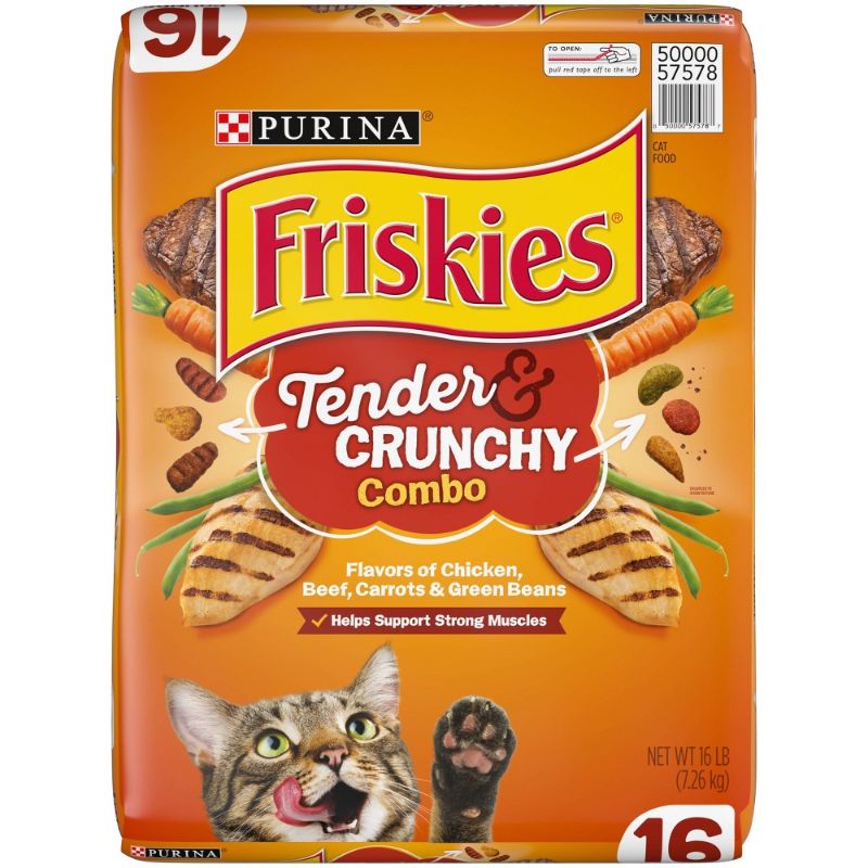 Photo 1 of 2-PACK EXPIRED JUNE 2022
Purina Friskies Tender & Crunchy Combo Cat Food 16 Lb. Bag
