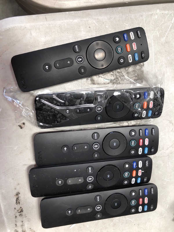 Photo 2 of **SET OF 5** XRT260 OEM Universal Voice Remote Control fit for Vizio OLED-Series V-Series and M-Series 4K HDR Smart TV with Shortcut App Keys Peacock Netflix Prime Video Disney+ Crackle TUBI Watchfree
