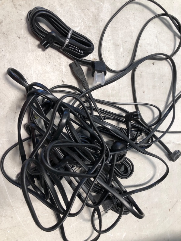 Photo 1 of MIXED BUNDLE OF 2 PRONG POWER TV CORDS