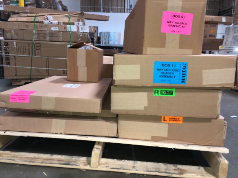 Photo 1 of Maytag logo header assembly hardware -9 MAYTAG BOXES - 