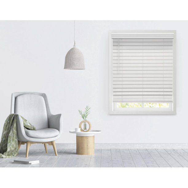 Photo 1 of Richfield Studios 2.5" Cordless Faux Wood Blinds, White
