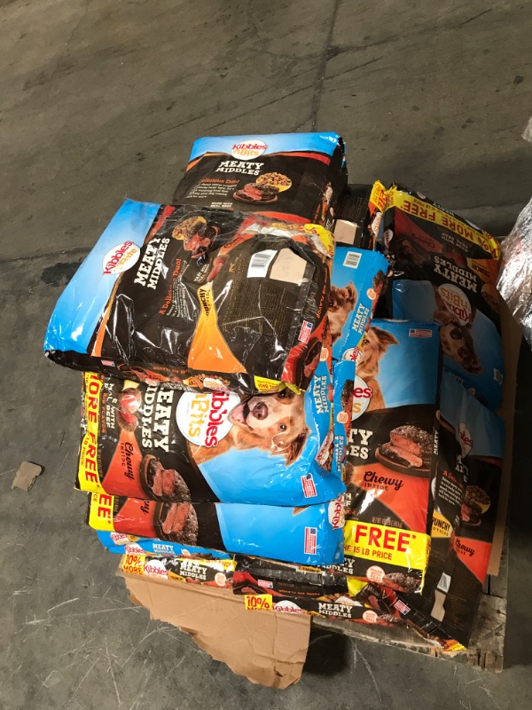 Photo 4 of (PALLET OF 26 BAGS ) EXP DATE: 03/11/2022, NON-REFUNDABLE**
Kibbles 'n Bits Meaty Middles Prime Rib Flavor, Dry Dog Food, 16.5 lb Bag
