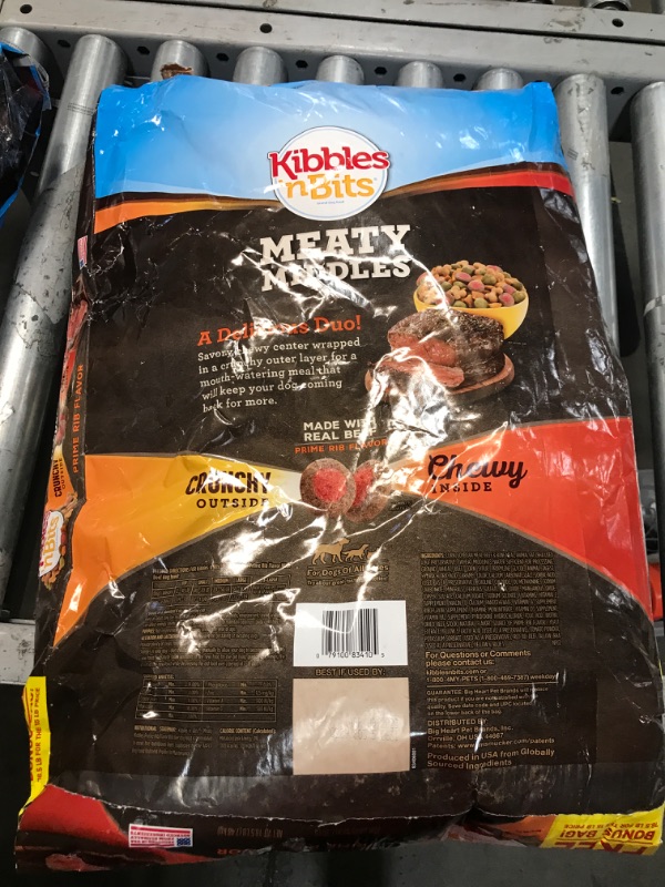 Photo 2 of *i*NON-REFUNDABLE, EXP DATE: 04/09/2022Kibbles 'n Bits Meaty Middles Prime Rib Flavor, Dry Dog Food, 16.5 lb Bag
