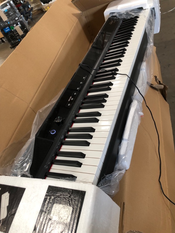 Photo 4 of Eastar EP-120 88-Key Weighted Keyboard Piano with Touch-sensitive screen, Portable Digital Piano with Sustain Pedal, Power Supply for Beginner
