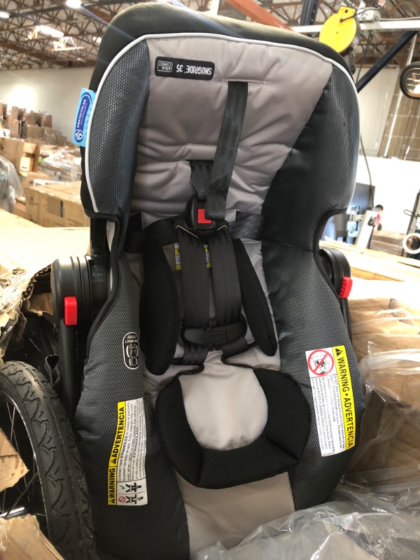 Photo 2 of ***INCOMPLETE** Graco FastAction Fold Jogger Travel System | Includes the FastAction Fold Jogging Stroller and SnugRide 35 Infant Car Seat, Gotham
