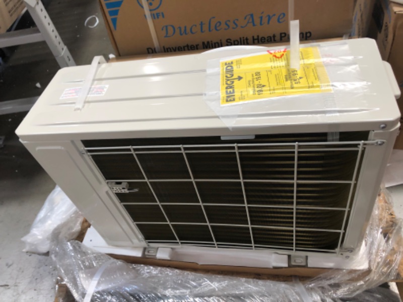 Photo 8 of DuctlessAire 19 SEER 12,000 BTU 1 Ton Ductless Mini Split Air Conditioner with Heat Pump Variable Speed Inverter - 220V/60Hz