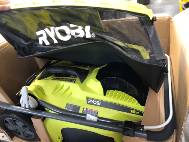 Photo 3 of RYOBI 16 in. 13 Amp Corded Electric Walk Behind Push Mower
