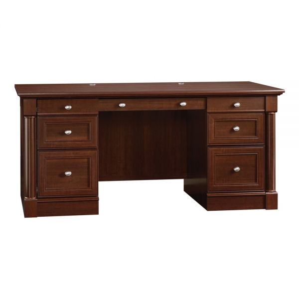 Photo 1 of INCOMPLETE - BOX B -Sauder Palladia Collection 66"W Executive Desk, Select Cherry

