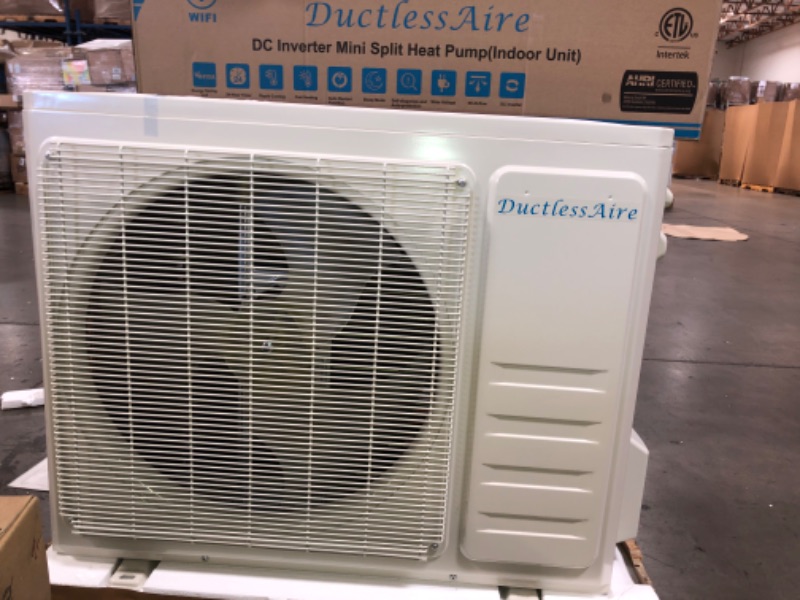 Photo 21 of DuctlessAire 19 SEER 24,000 BTU 2 Ton Ductless Mini Split Air Conditioner with Heat Pump Variable Speed Inverter - 220V