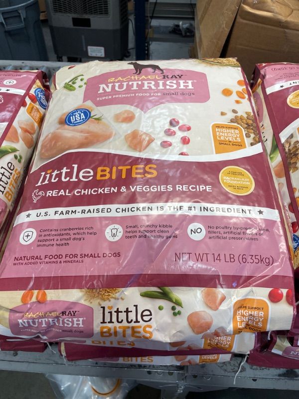 Photo 2 of *ONLY ONE BAG* BEST BUY JULY 29-2022-Rachael Ray Nutrish LittleBites Real Chicken & Vegetable Recipe Small Dogs Super Premium Dry Dog Food
