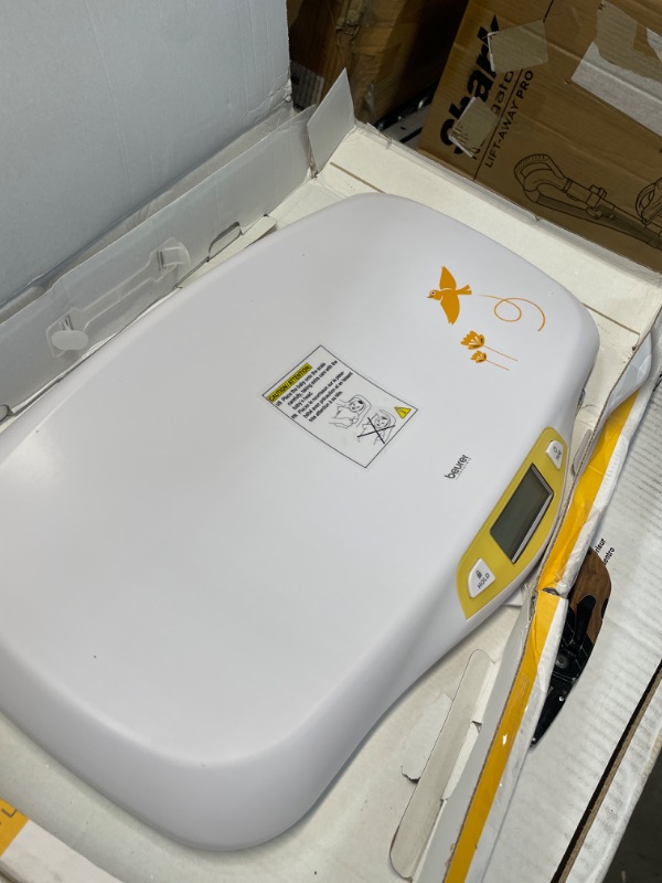 Photo 1 of Beurer BY80 Digital Baby Scale, Infant Scale for Weighing in Pounds, Ounces, or Kilograms up to 44 lbs, Newborn Baby Scale with Hold Function, Pet Scale for Cats and Dogs
