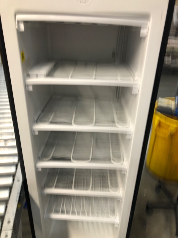 Photo 2 of  Upright Freezer, 6.5 cf Stainless
DOOR BROKEN OFF*
