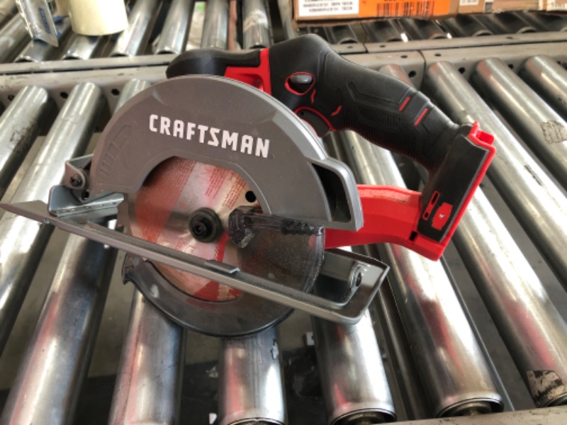 Photo 2 of (BATTERY NOT INCLUDED) Craftsman V20 20 V 7-1/4 in. Cordless Brushless Circular Saw Tool Only
