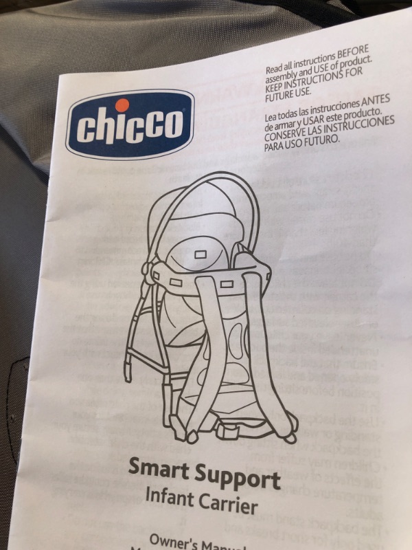 Photo 2 of Chicco SmartSupport Backpack - Gray