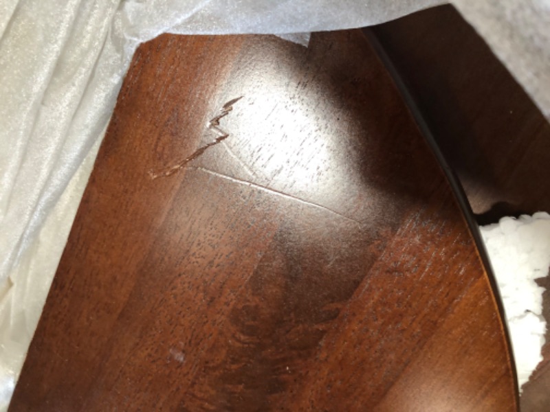 Photo 5 of (SCRATCHED/DENTED; MISSING HARDWARE) 42" Winsome Wood Alamo Double Drop Leaf Dining Table, Walnut Finish
