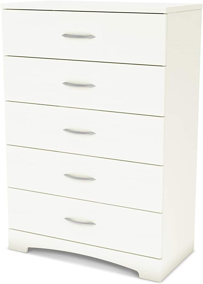 Photo 1 of (PARTS ONLY; MISSING MANUAL/HARDWARE) South Shore Step One 5-Drawer Chest, Pure White
