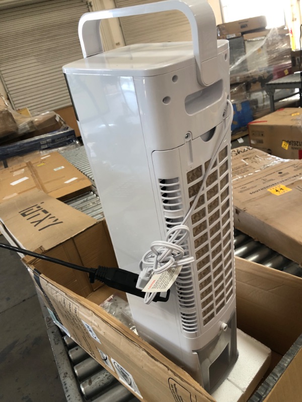 Photo 2 of Uthfy Evaporative Air Cooler, 30" Tower Fan that Blow Cold Air with Remote Control, 3 Speeds, 12H Timer, Oscillating Bladeless Cooling Fans for Bedroom Home Office
