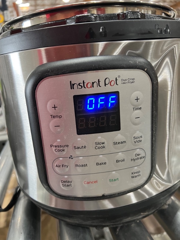 Photo 4 of Instant Pot Duo Crisp 11-in-1 Air Fryer and Electric Pressure Cooker Combo with Multicooker Lids that Air Fries, Steams, Slow Cooks, Sautés, Dehydrates and More, Free App With 1900 Recipes, 8 Quart
