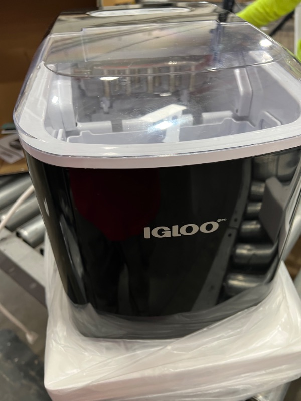 Photo 5 of Igloo Automatic Portable Electric Countertop Ice Maker Machine, 26 Pounds in 24 Hours, 9 Ice Cubes Ready in 7 minutes, With Ice Scoop and Basket, Perfect for Water Bottles, Mixed Drinks, Parties
