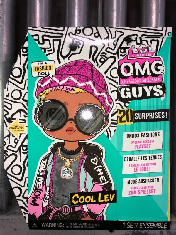 Photo 2 of LOL Surprise O.M.G. Guys Cool Lev Fashion Doll with 20 Surprises
