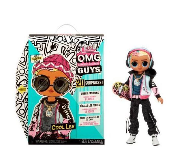 Photo 1 of LOL Surprise O.M.G. Guys Cool Lev Fashion Doll with 20 Surprises
