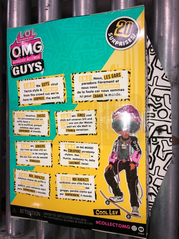 Photo 2 of LOL Surprise O.M.G. Guys Cool Lev Fashion Doll with 20 Surprises
