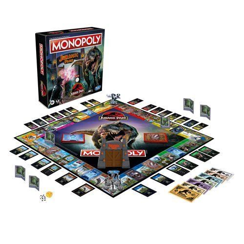 Photo 1 of Monopoly: Jurassic Park Edition Board Game Includes T. Rex Monopoly Token
