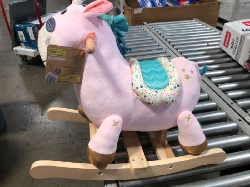 Photo 4 of B. toys Wooden Unicorn Rocker - Cleo
