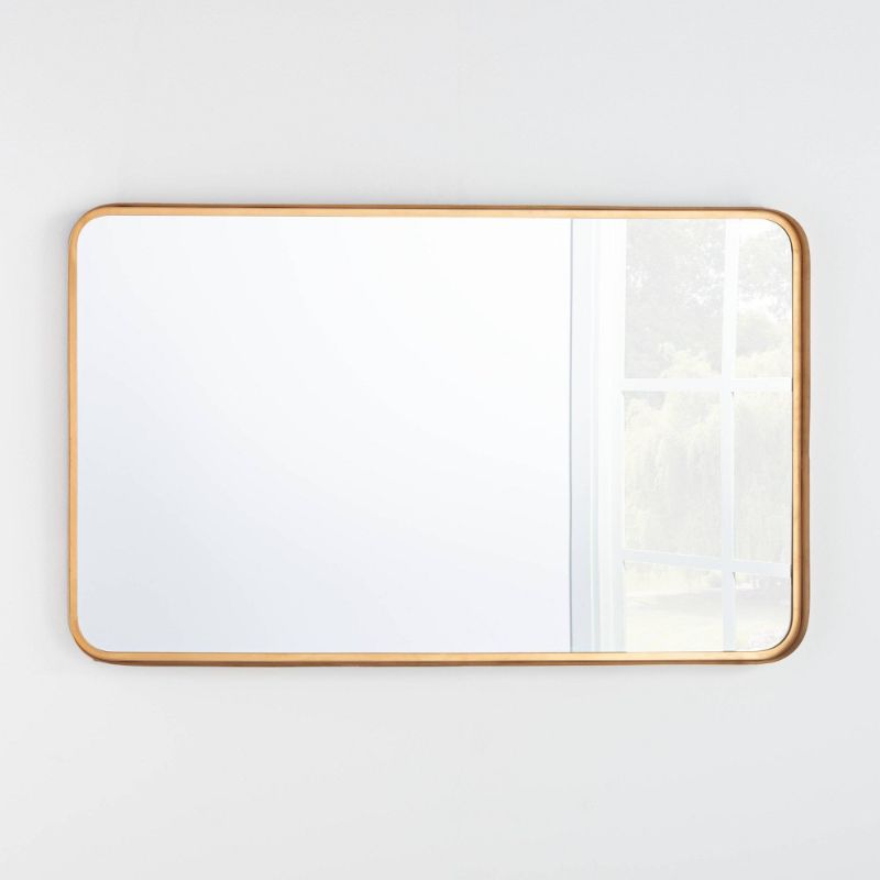 Photo 1 of 24" x 36" Rectangular Decorative Mirror with Rounded Corners - Threshold™ designed with Studio McGee

