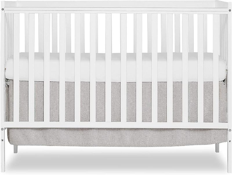 Photo 1 of Dream On Me Synergy 5-in-1 Convertible Crib in White, Greenguard Gold Certified
