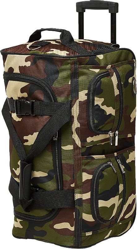 Photo 1 of ***DAMAGED***
Rockland Rolling Duffel Bag, Camouflage, 40-Inch
