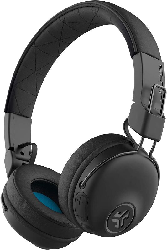 Photo 1 of JLab Studio Bluetooth Wireless On-Ear Headphones | 30+ Hour Bluetooth 5 Playtime | EQ3 Sound | Ultra-Plush Faux Leather & Cloud Foam Cushions | Track and Volume Controls | Black
