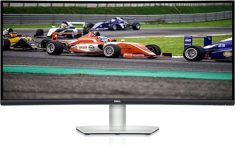 Photo 1 of ***READ NOTES***
Dell S3422DW - 34-inch WQHD 21:9 Curved Monitor, 3440 x 1440 at 100Hz, 1800R, Built-in Dual 5W Speakers, 4ms Grey-to-Grey Response Time (Extreme Mode), 16.7 Million Colors, Silver
