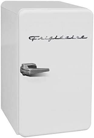 Photo 1 of FRIGIDAIRE EFR372-WHITE 3.2 Cu Ft White Retro Compact Rounded Corner Premium Mini Fridge
