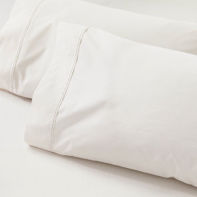 Photo 1 of 2pk Cotton Percale Microstripe Pillowcase Set - Hearth & Hand™ with Magnolia