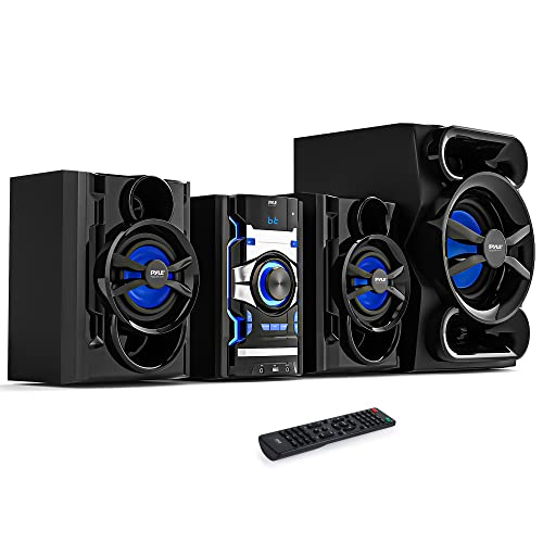 Photo 1 of Pyle Wireless Bluetooth Stereo Shelf System - 800 Watt CD & DVD Player for Home Audio, Theater, Mic & AUX Input, MP3, USB, FM Radio, Bass Reflex Speak
