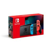 Photo 1 of Nintendo Switch with Neon Blue and Neon Red Joy-Con


