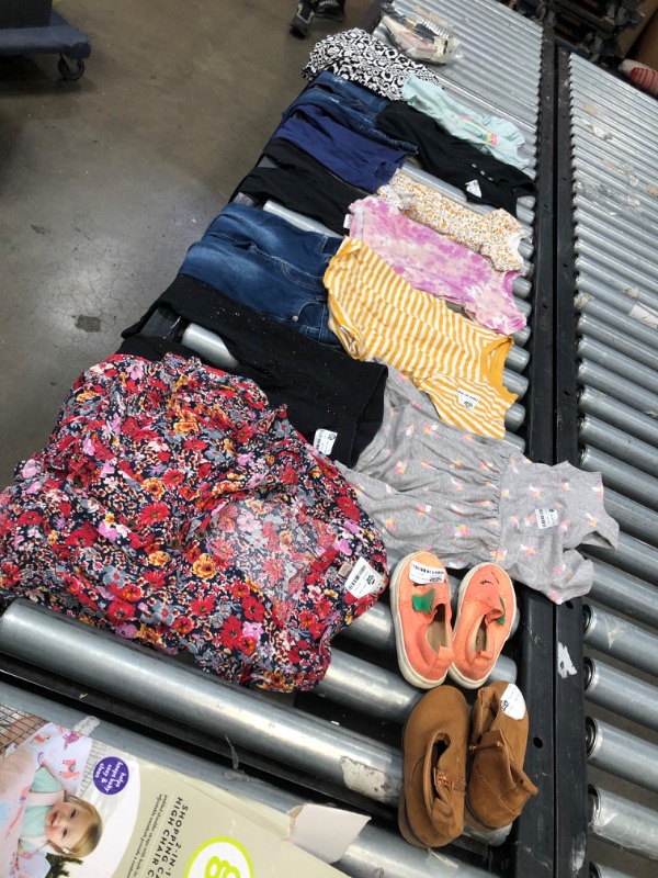 Photo 1 of 15 item bundle 
children's clothing and 2 pairs of shoes 