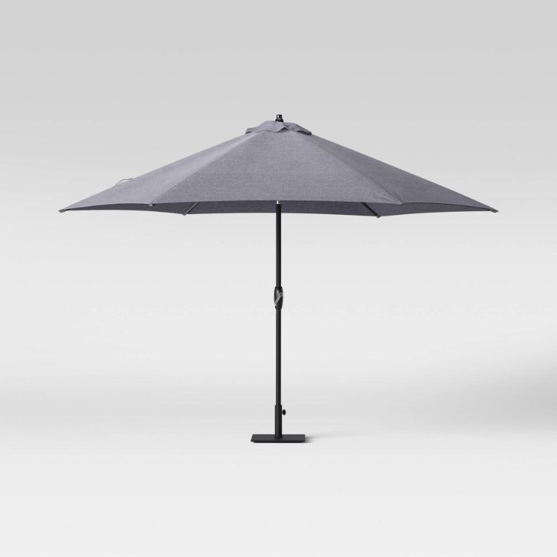 Photo 1 of 10' DuraSeason Fabric™ Patio Market Umbrella - Threshold™
Charcoal Gray
