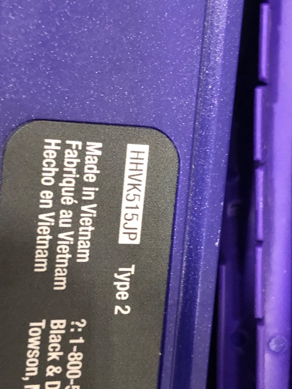 Photo 5 of PARTS ONLY does not charge properly does no power on 
BLACK+DECKER Furbuster Handheld Vacuum for Pets, Cordless, AdvancedClean+, Gray (HHVK515JP07)
