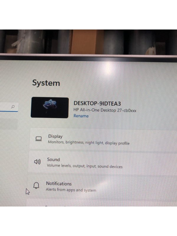 Photo 11 of HP 27” All-in-One Desktop PC, AMD Ryzen 7 5700U, 12 GB RAM, 256 GB SSD & 1 TB Hard Drive, Full HD IPS Display, Windows 11 Pro, 720p Privacy Webcam, Dual Mics, Keyboard and Mouse (27-CB0052, 2022)

